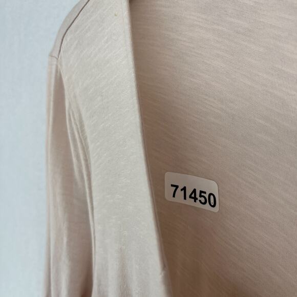 EILEEN FISHER GARNET HILL Nightgown XS Sleepwear Organic Cotton Pleat Slub Pink - Picture 14 of 14